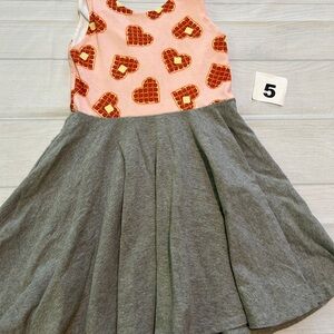 Malia and Kai waffle hearts twirl dress size 5